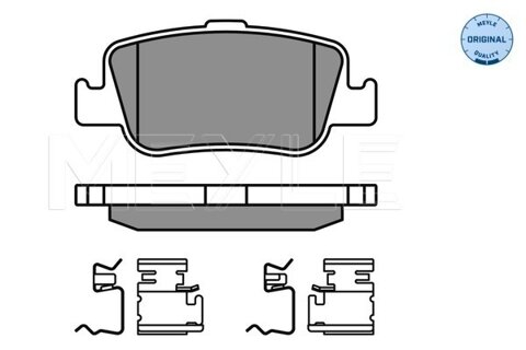 Obrázok Sada brzdových platničiek kotúčovej brzdy MEYLE GERMANY Autoparts AG 025 246 6415/W