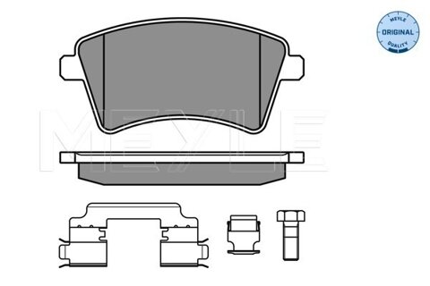 Obrázok Sada brzdových platničiek kotúčovej brzdy MEYLE GERMANY Autoparts AG 025 246 9317