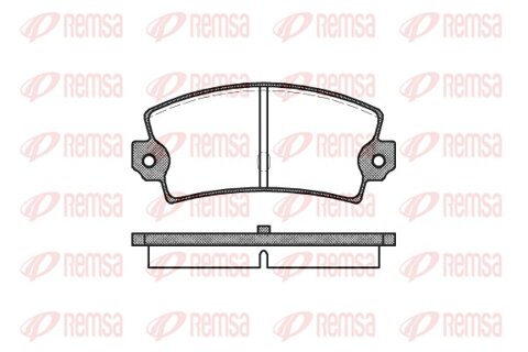 Obrázok Sada brzdových platničiek kotúčovej brzdy REMSA 0021.40
