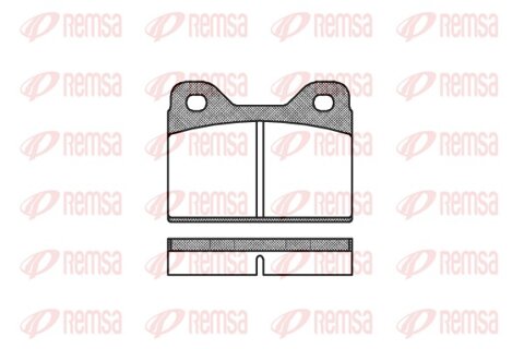 Obrázok Sada brzdových platničiek kotúčovej brzdy REMSA 0073.00