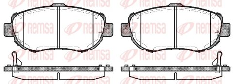 Obrázok Sada brzdových platničiek kotúčovej brzdy REMSA Eurofren Systems, S.L. Madrid 0456.14