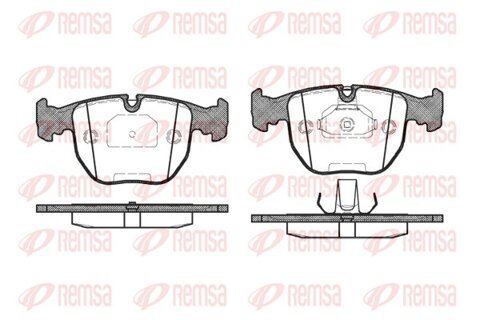 Obrázok Sada brzdových platničiek kotúčovej brzdy REMSA Eurofren Systems, S.L. Madrid 0596.00