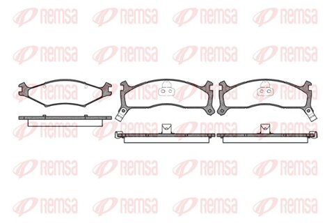 Obrázok Sada brzdových platničiek kotúčovej brzdy REMSA Eurofren Systems, S.L. Madrid 0600.02