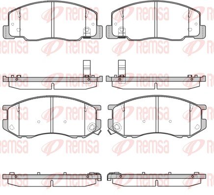 Obrázok Sada brzdových platničiek kotúčovej brzdy REMSA 0636.04