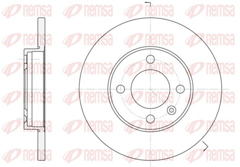 Obrázok Brzdový kotúč REMSA Eurofren Systems, S.L. Madrid 6088.01