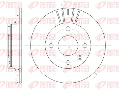 Obrázok Brzdový kotúč REMSA Eurofren Systems, S.L. Madrid 6096.10