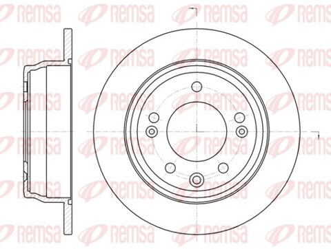 Obrázok Brzdový kotúč REMSA Eurofren Systems, S.L. Madrid 61105.00