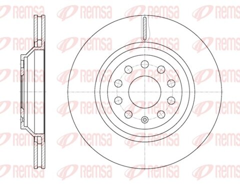 Obrázok Brzdový kotúč REMSA Eurofren Systems, S.L. Madrid 61172.10