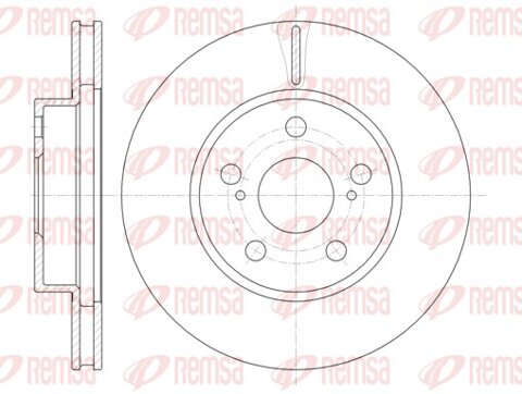 Obrázok Brzdový kotúč REMSA Eurofren Systems, S.L. Madrid 61250.10