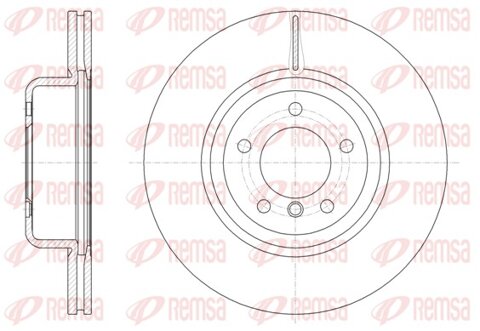 Obrázok Brzdový kotúč REMSA Eurofren Systems, S.L. Madrid 61544.10