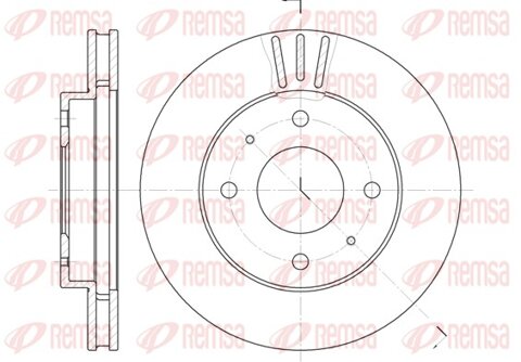 Obrázok Brzdový kotúč REMSA Eurofren Systems, S.L. Madrid 6394.11