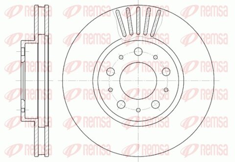 Obrázok Brzdový kotúč REMSA Eurofren Systems, S.L. Madrid 6410.10