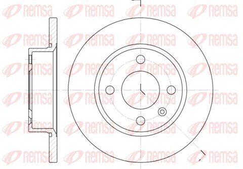 Obrázok Brzdový kotúč REMSA Eurofren Systems, S.L. Madrid 6425.00