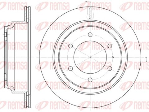 Obrázok Brzdový kotúč REMSA Eurofren Systems, S.L. Madrid 6515.10