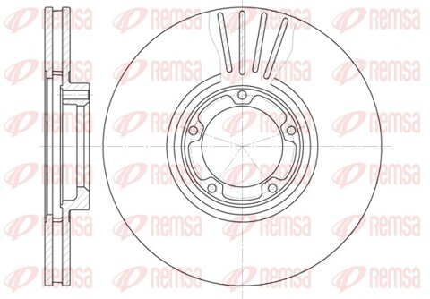 Obrázok Brzdový kotúč REMSA Eurofren Systems, S.L. Madrid 6518.10