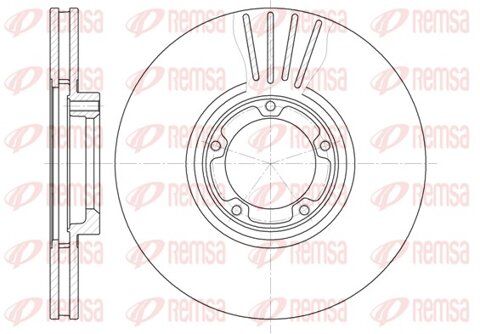 Obrázok Brzdový kotúč REMSA Eurofren Systems, S.L. Madrid 6519.10