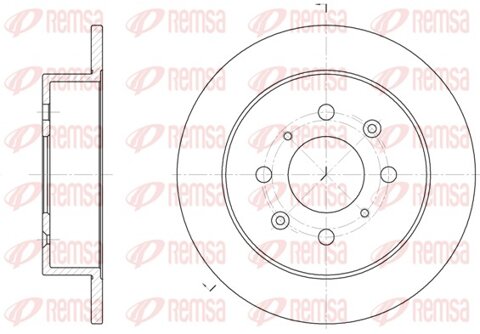 Obrázok Brzdový kotúč REMSA Eurofren Systems, S.L. Madrid 6521.00