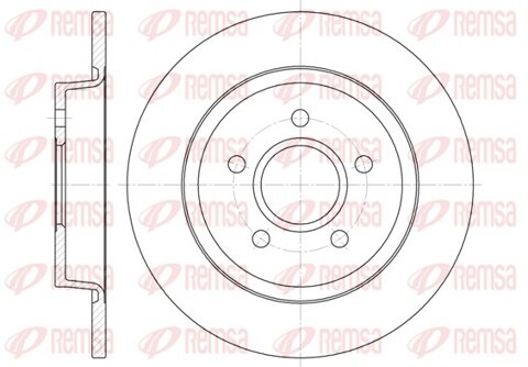 Obrázok Brzdový kotúč REMSA 6712.00