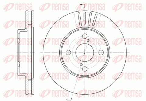 Obrázok Brzdový kotúč REMSA Eurofren Systems, S.L. Madrid 6742.10