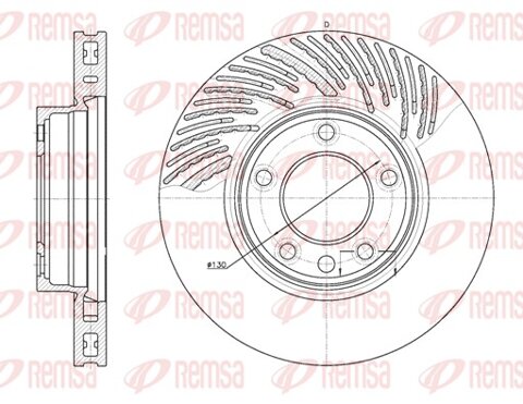 Obrázok Brzdový kotúč REMSA Eurofren Systems, S.L. Madrid 6773.10