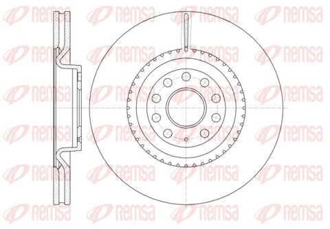 Obrázok Brzdový kotúč REMSA Eurofren Systems, S.L. Madrid 6791.10