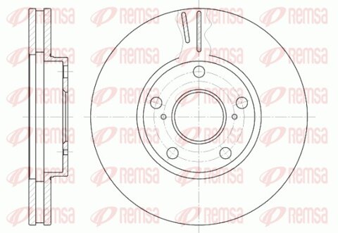 Obrázok Brzdový kotúč REMSA Eurofren Systems, S.L. Madrid 6842.10