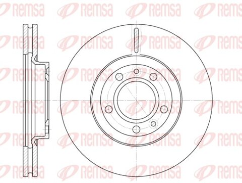 Obrázok Brzdový kotúč REMSA Eurofren Systems, S.L. Madrid 6869.10