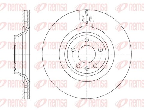 Obrázok Brzdový kotúč REMSA Eurofren Systems, S.L. Madrid 6942.10