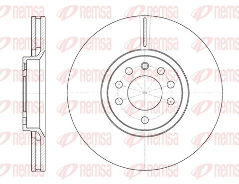 Obrázok Brzdový kotúč REMSA Eurofren Systems, S.L. Madrid 6944.10