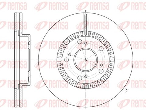 Obrázok Brzdový kotúč REMSA Eurofren Systems, S.L. Madrid 6962.10