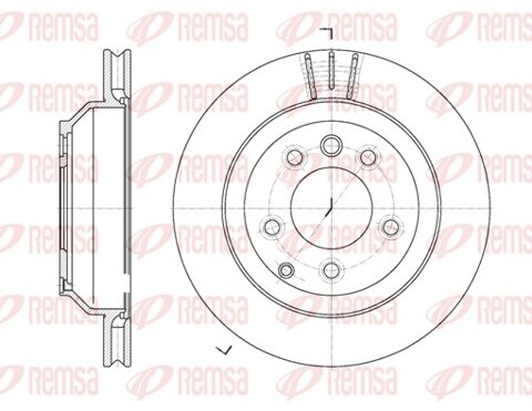 Obrázok Brzdový kotúč REMSA Eurofren Systems, S.L. Madrid 6971.10