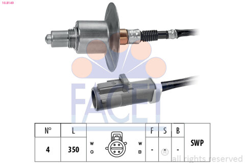 Obrázok Lambda sonda FACET Made in Italy - OE Equivalent 10.8149