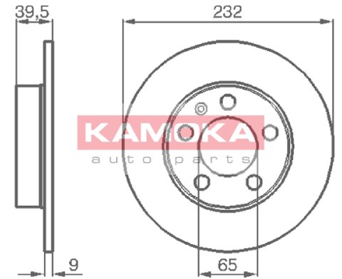 Obrázok Brzdový kotúč Kamoka Auto Parts 1036068