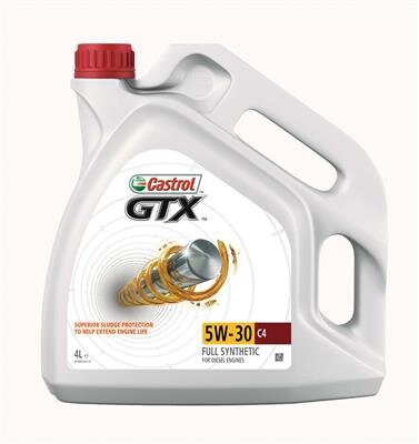 Obrázok Motorový olej CASTROL GTX 5W-30 C4 Syntetický olej, 5W-30, 4l 15901C