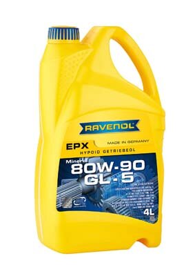 Obrázok RAVENOL Getriebeoel EPX SAE 80W-90 GL 5; 4 L (4014835734791)